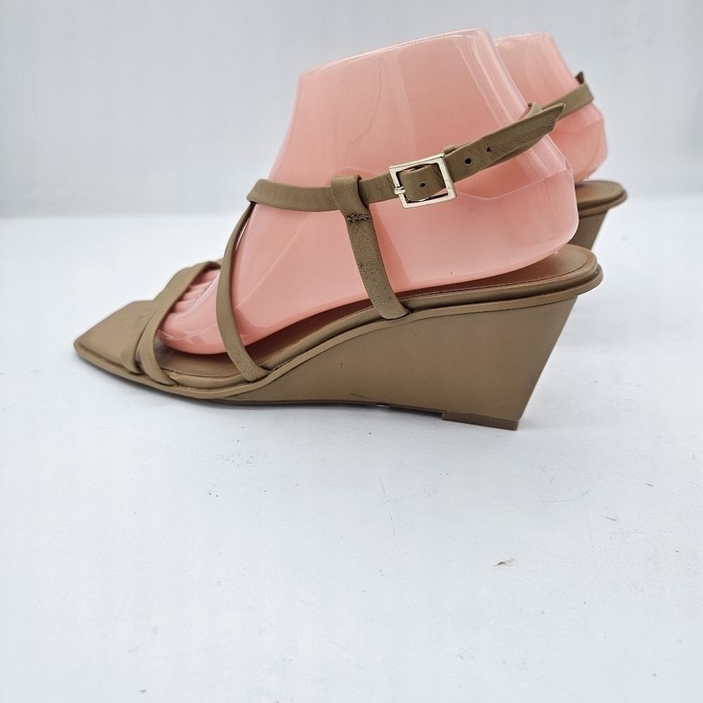 Caslon Paola Wedge Sandals Tan Camel Size 9.5 - Picture 5 of 12